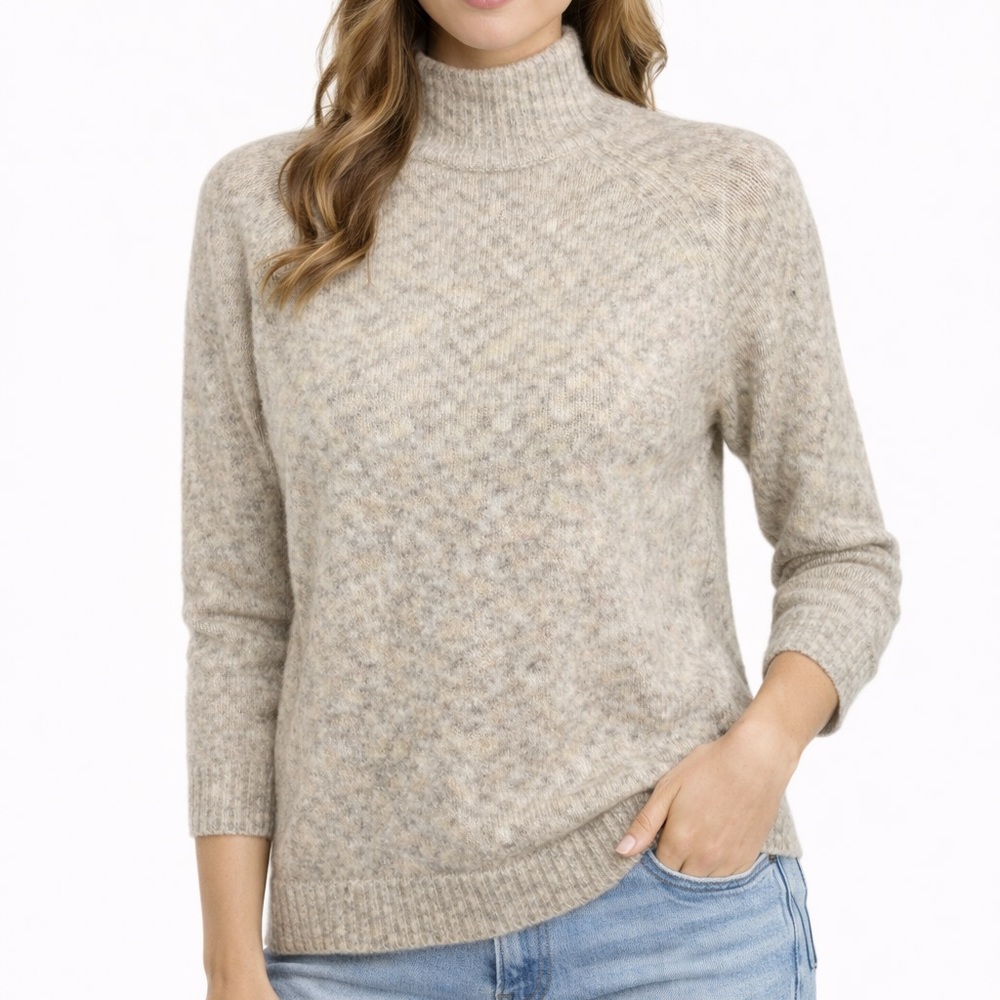 Aeropostale Hi-Lo Long Sleeve Mockneck Sweater